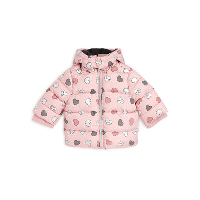Girls Medium Pink Printed Jacket